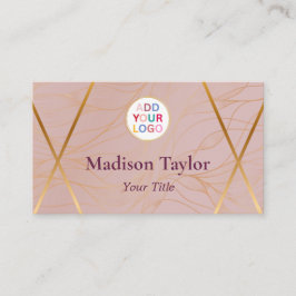 Visita Modelo de cartão de negócios de Código QR Dourado 