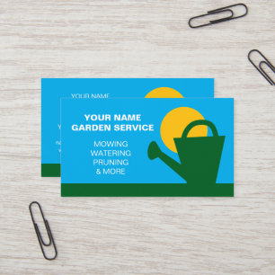 Visita Modelo de cartão de negócios de jardinagem