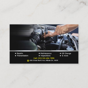 Visita Modelo de cartão de negócios de reparo automático