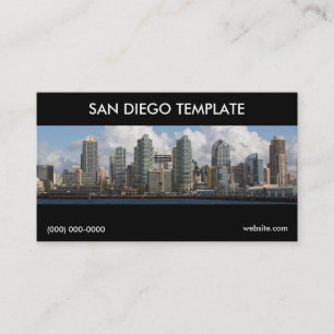 Visita Modelo de cartão de negócios de San Diego
