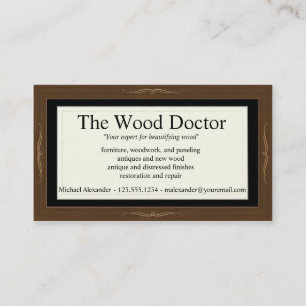 Visita Modelo de cartão de negócios de Woodlook
