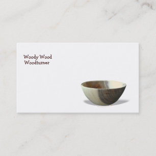 Visita Modelo de cartão de negócios de Woodturning da