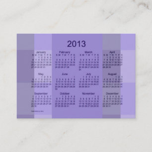 Visita Modelo de cartão de negócios do calendário de 2