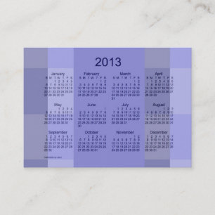 Visita Modelo de cartão de negócios do calendário de 2