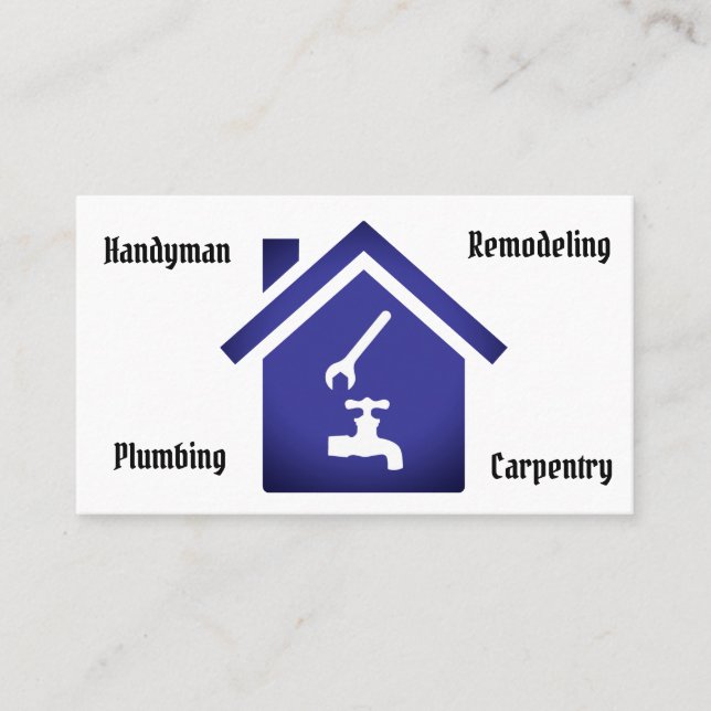 Visita Modelo de cartão de negócios do contratante (Frente)