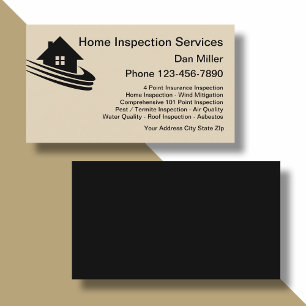 Visita Modelo de cartão de negócios do Home Inspection Se