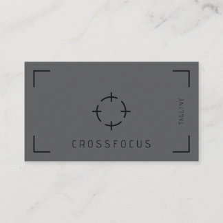 Visita Modelo de cartão de negócios do logotipo Cross Foc