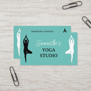Visita Modelo de cartão de negócios do Yoga Studio com lo
