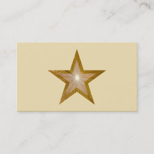 Visita modelo de cartão de negócios Dourado Star