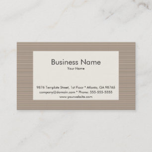 Visita Modelo de cartão de negócios listrado