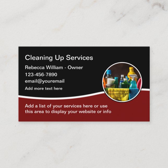 Visita Modelo de cartão de negócios Moderno do Serviço de (Frente)