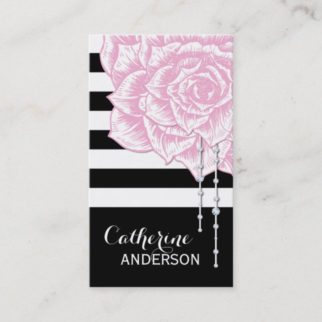 Visita Modelo de cartão de negócios moderno e chique (Frente)