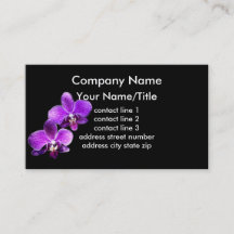 modelo de cartão de negócios personalizado de orqu