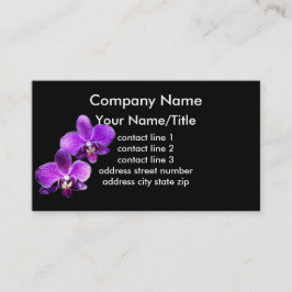 Visita modelo de cartão de negócios personalizado de orqu