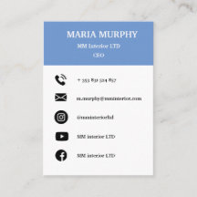 Modelo de cartão de negócios profissional e simple