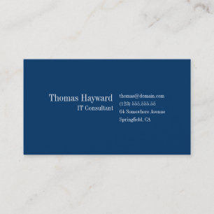 Visita Modelo de cartão de negócios profissional simple