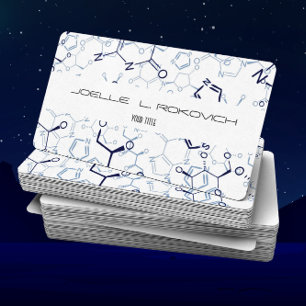 Visita Modelo de cartão de negócios químico dos símbo