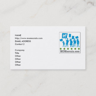 Visita Modelo do cartão de MOMocrats