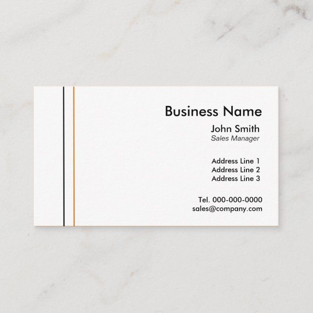 Visita Modelos de cartão de negócios simples (Frente)