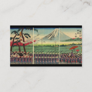 Visita Monte Fuji cerca do cartão de negócio dos 1860's