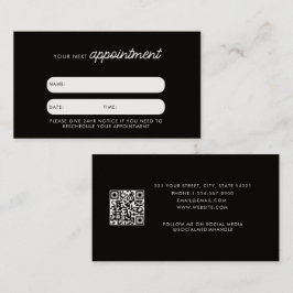 Visita Na moda de Código QR do Cartão de Compromisso do C