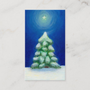 Visita Natal arte feriado cartão árvore neve o 25 de