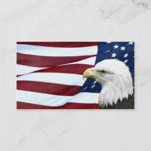 Visita Negócio americano patriótico ou cartão de visit