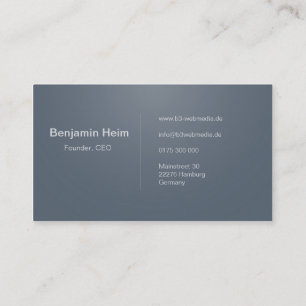 Visita Negócio profissional cartão de presentação