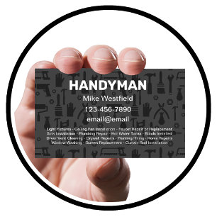 Visita Novo Modelo de cartão de negócios Handyman Único