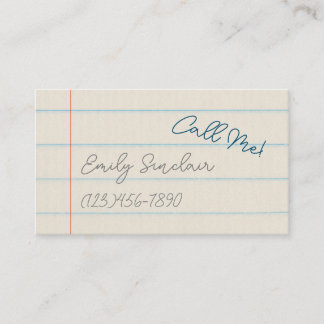 Visita Número de telefone Me Chame Cartão de Contato no P