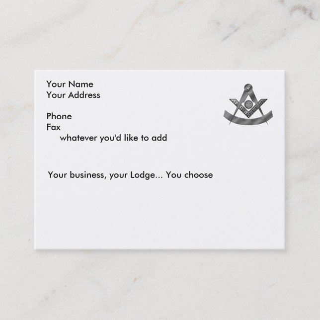 Visita O cartão de mestrado passado (Frente)