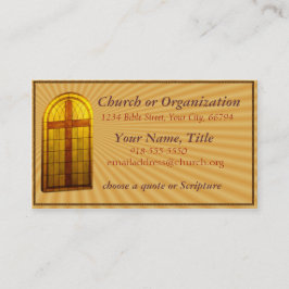 Visita O cartão de negócio da igreja Window2 de