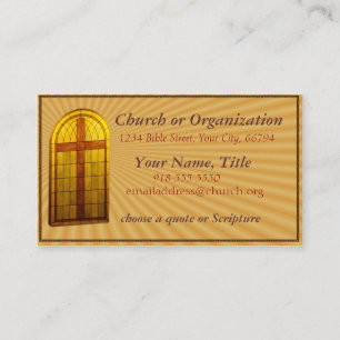 Visita O cartão de negócio da igreja Window2 de