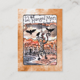 Visita O cartão de Tarot pendurado do homem