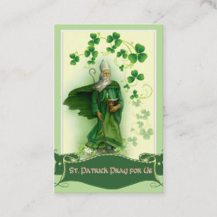 Visita O cartão santamente de St Patrick com oração