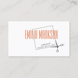 Visita O estilista do corte de cabelo Scissors o cartão