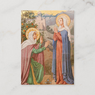 Visita O Magnificat - Cartão de Oração (Plana)