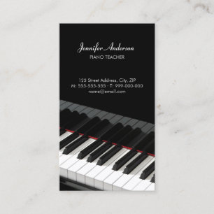 Visita O piano fecha o cartão de indústria musical