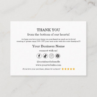 Visita Obrigado Percentagem do Cartão QR de Negócios