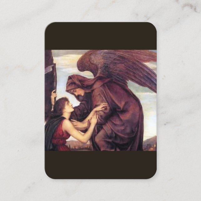 Visita Oração para o Cartão de Oração Morto (Frente)