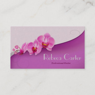 Visita Orquídea profissional do roxo do cartão de visit