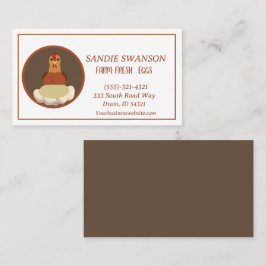 Visita Ovos frescos de fazenda para venda de Cartão de vi