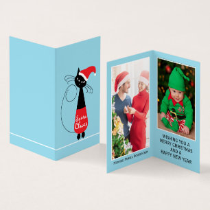 Visita Papais noeis, Cartão de Natal de Foto da Família