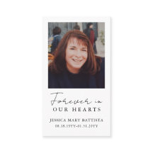 Para sempre no nosso coração Cartão de Oração Fune