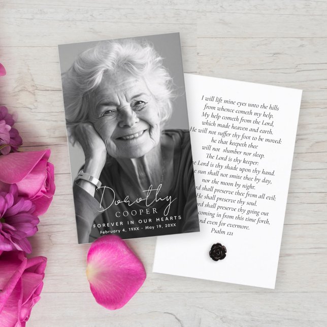 Visita Para sempre no nosso coração Foto Cartão de Oração (Criador carregado)