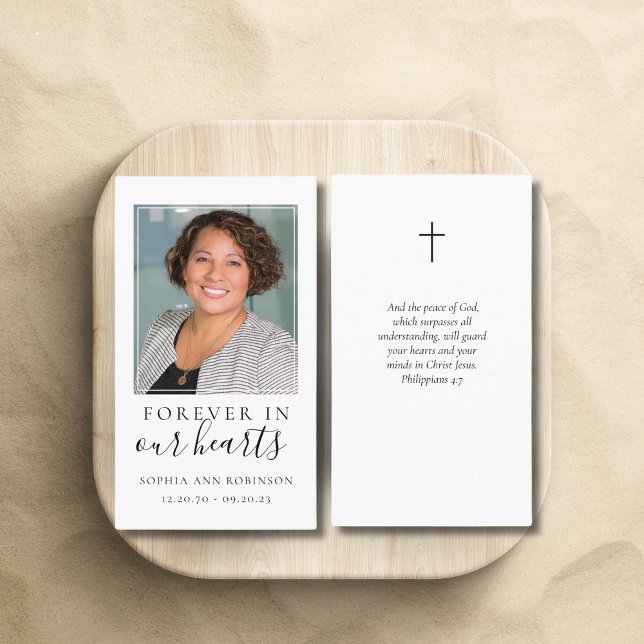 Visita Para sempre no nosso coração Foto Cartão de Oração (Criador carregado)