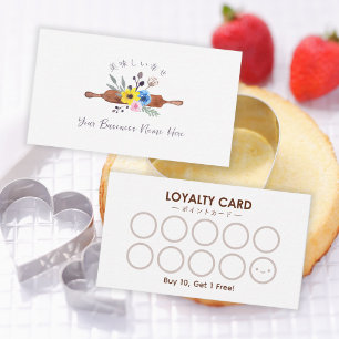 Visita Patologia Chef Bakery Cartão de Lealdade Rolling P