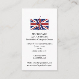 Visita Patriótico do Reino Unido | UNIÃO JACK | Cartão de