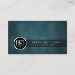 Visita PC Technician Computer Tools Ícone Cartão de visit