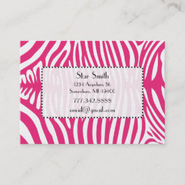 Visita Pele de Zebra Clássica em Qualquer Cartão de Cores